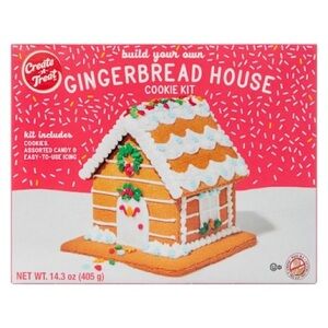 Create A Treat Holiday Build Your Own Gingerbread House Cookie Kit 14.3 Oz. New